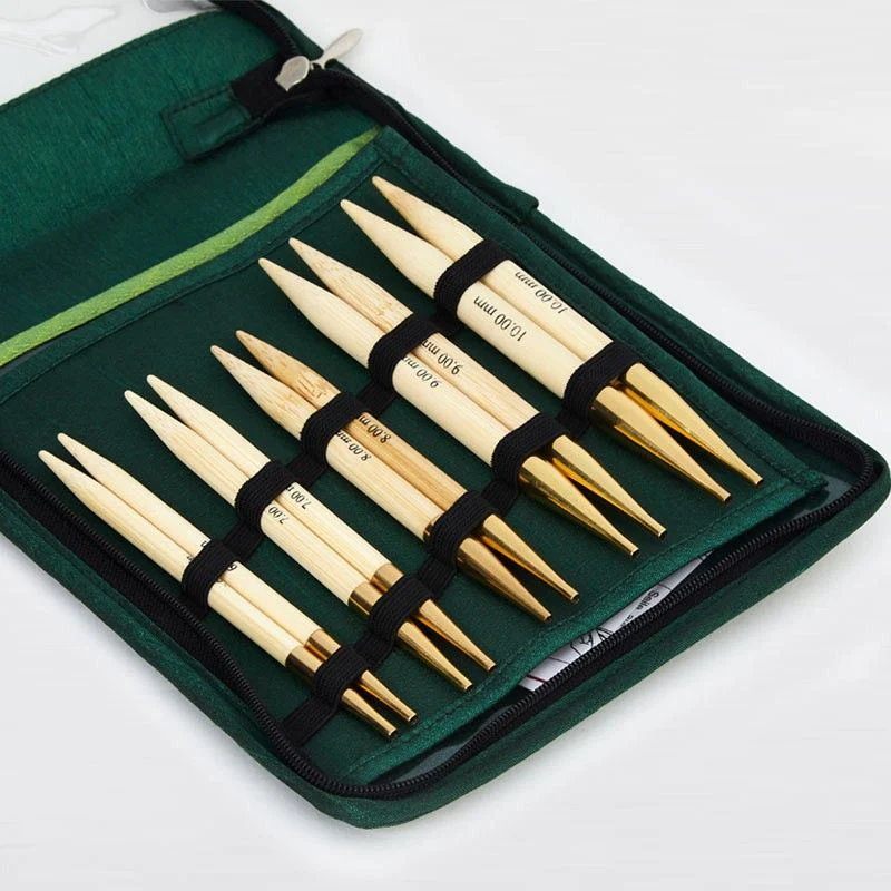 Bamboo Interchangeable Circular Needle Set - Thick Needles - Image 2