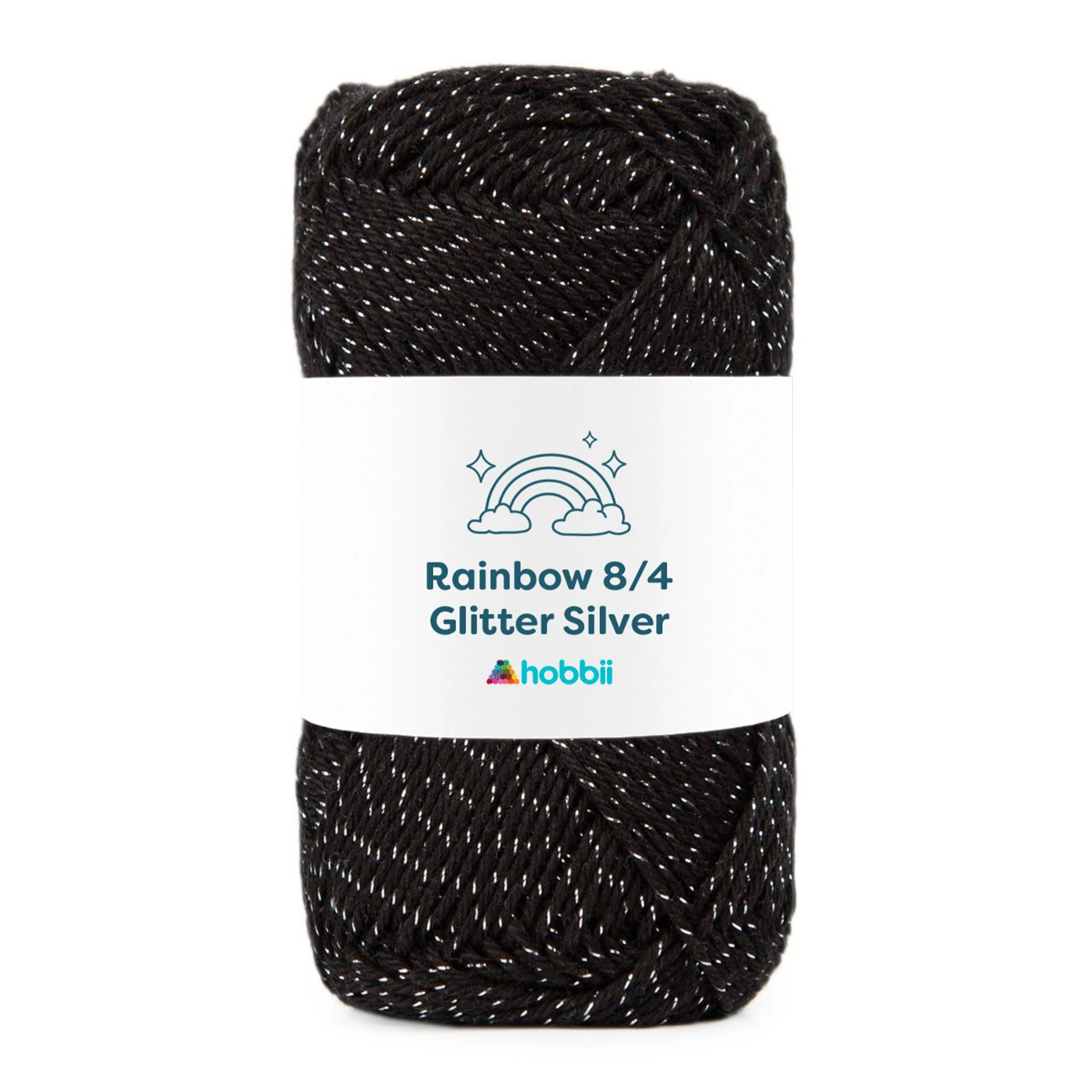 Rainbow 8/4 Glitter Silver - Image 8