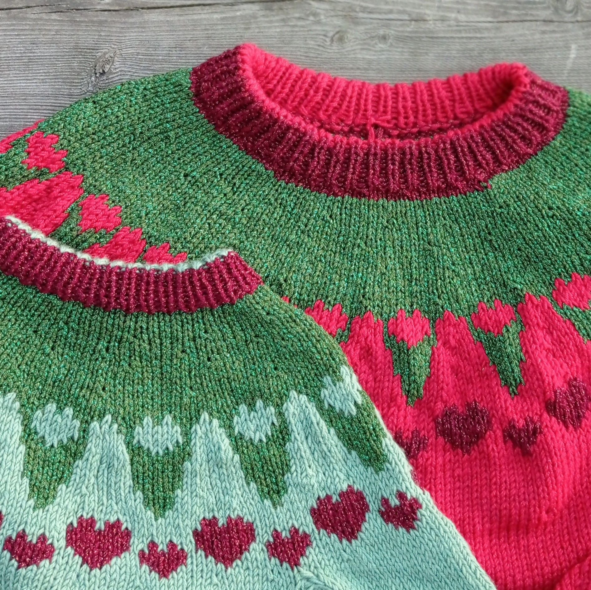 XmasHearts - Children’s Sweater - Image 5