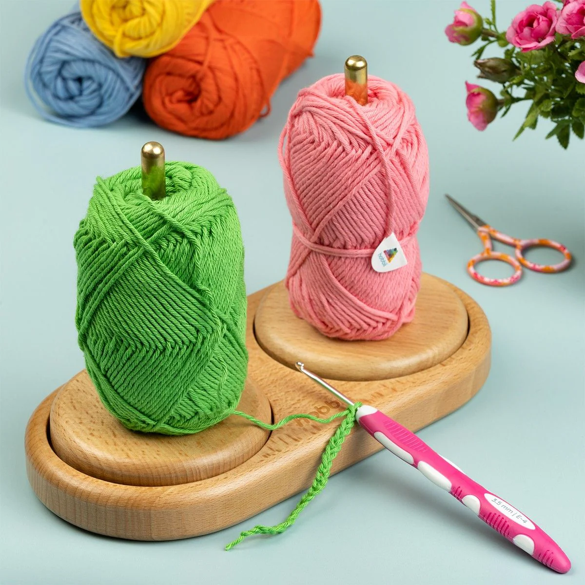 Duo Yarn Holder - Wooden - Image 4