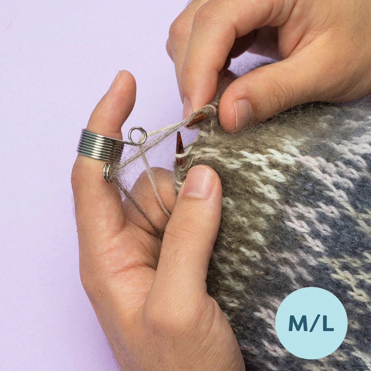 Knitting Thimble for 2 threads - Image 6