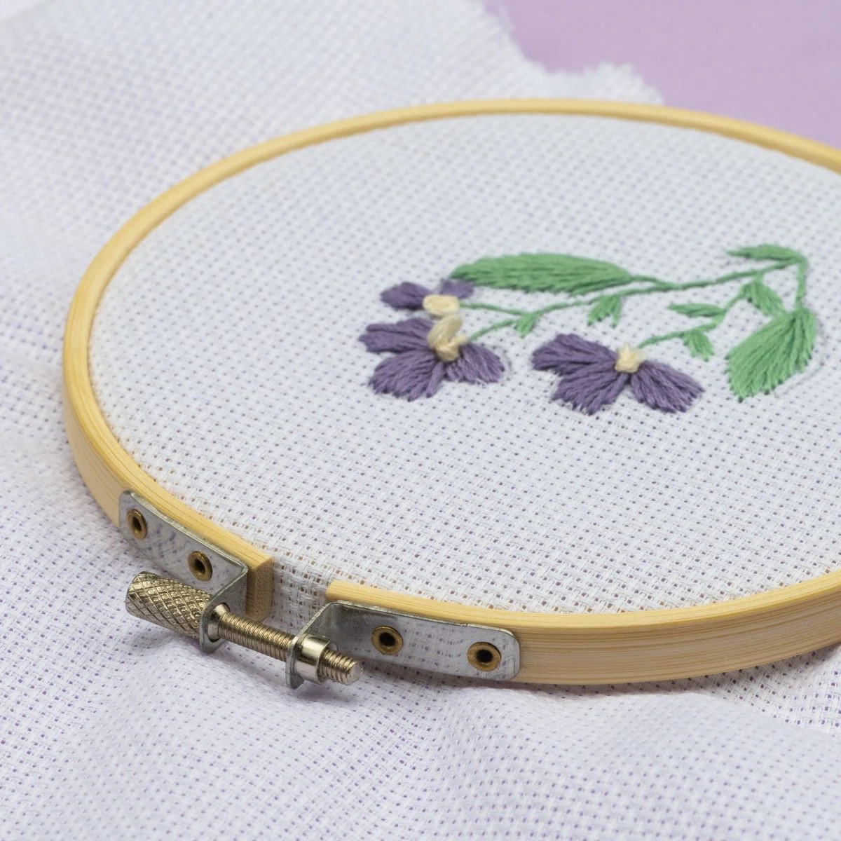 Embroidery Ring with Fabric - Image 4