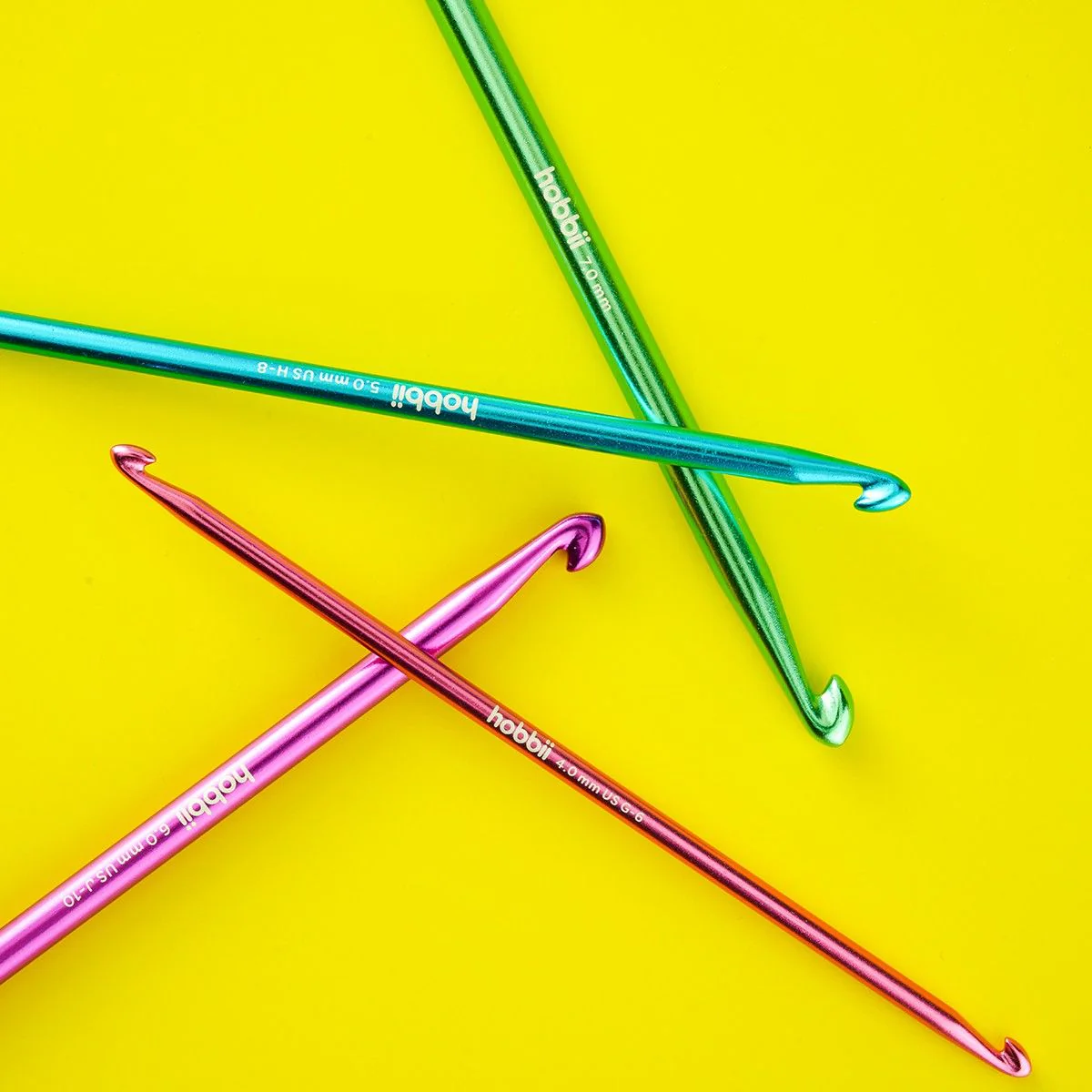 Alu Double Ended Tunisian Crochet Hook - 14 cm (5.5 in) - Image 3