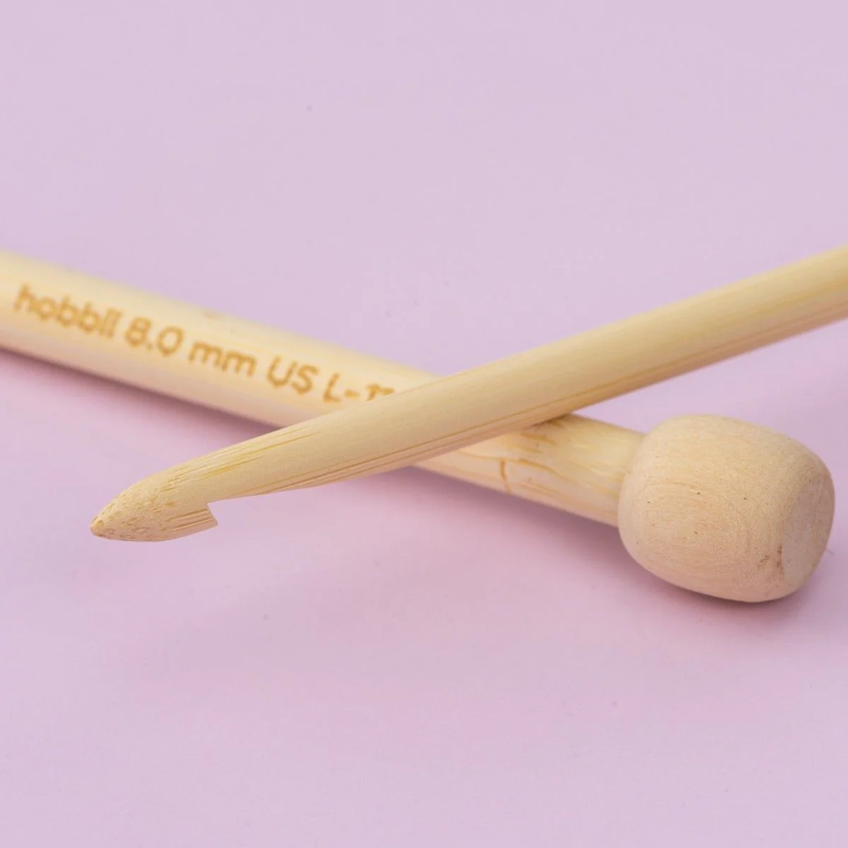 Bamboo Tunisian Crochet Hook - 25 cm (9.8 in) - Image 4