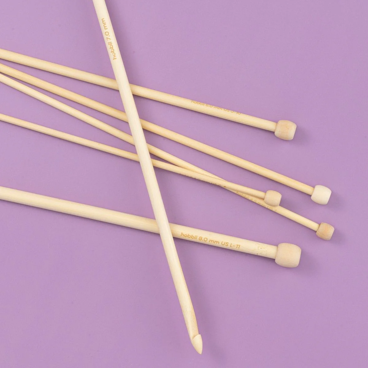 Bamboo Tunisian Crochet Hook - 25 cm (9.8 in) - Image 6