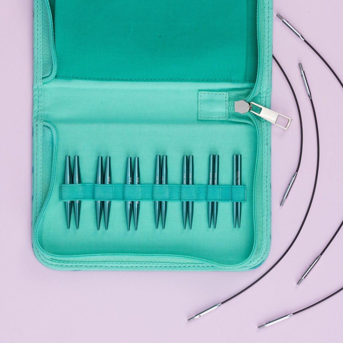 Stellar Mini Interchangeable Circular Needle Set - Emerald - Image 3